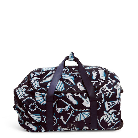 VERA BRADLEY CARRYON Rolling Retractable Handle Duffel Bag Luggage Paisley  WOW $99.00 - PicClick