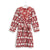 Jacquard Fleece Robe-Star Intarsia Red-Image 1-Vera Bradley